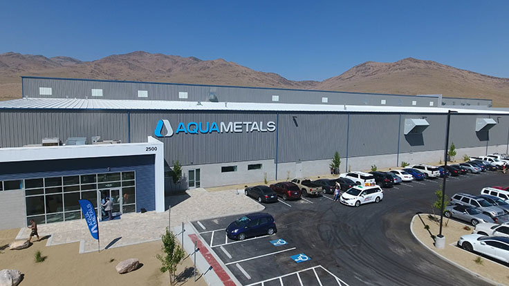Aqua Metals opens its AquaRefinery