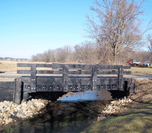Axion Recycled-Content Plastic Used to Build Bridge