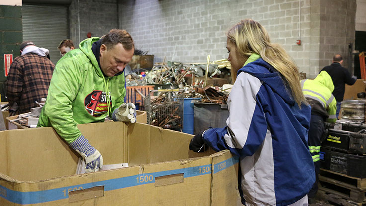 Gershow Recycling donates scrap metal for robotics competition