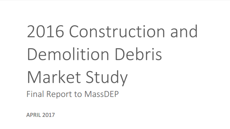 MassDEP publishes report on Massachusetts C&D market