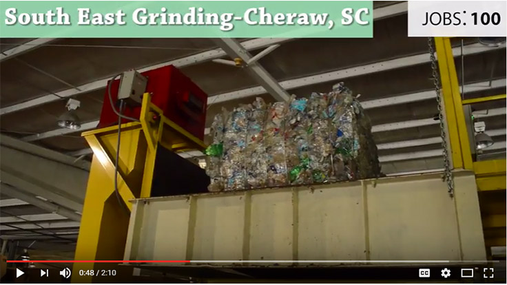 Video illustrates jobs created through recycling plastic bottles