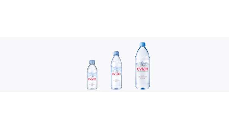 Evian to make plastic bottles from 100 percent rPET