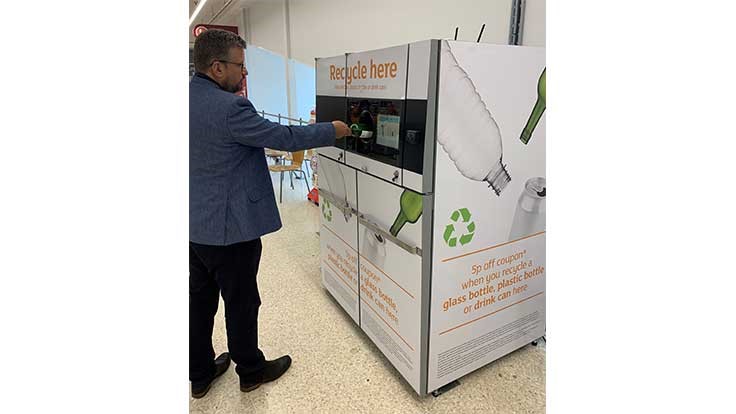 UK grocery store tests new reverse vending technology