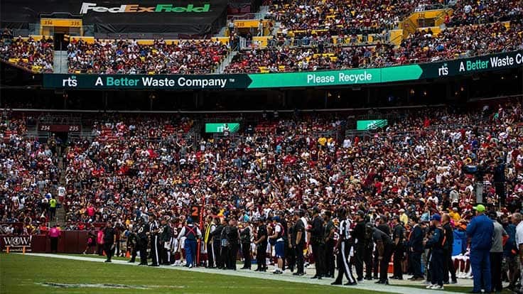 Recycle Track Systems, FedExField partner to improve game-day recycling