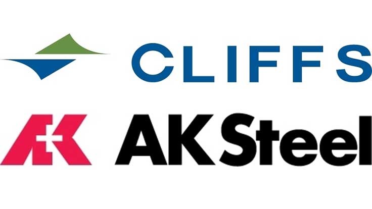 ak steel and cleveland cliffs logos