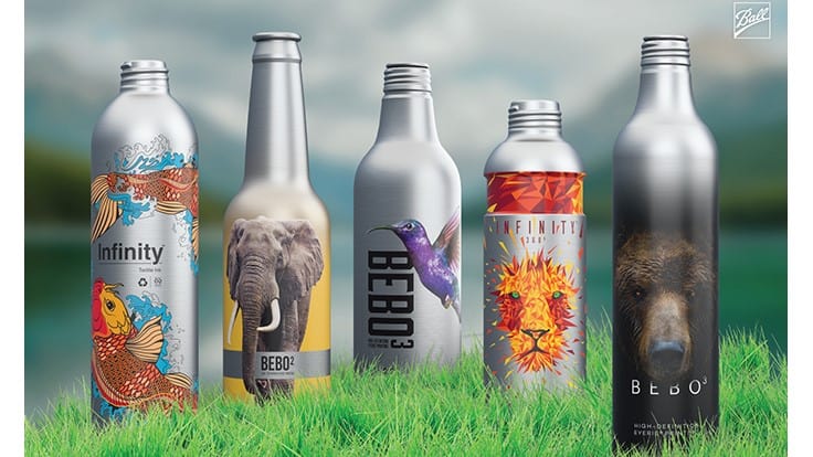 Ball Corp. touts aluminum bottles as sustainable option