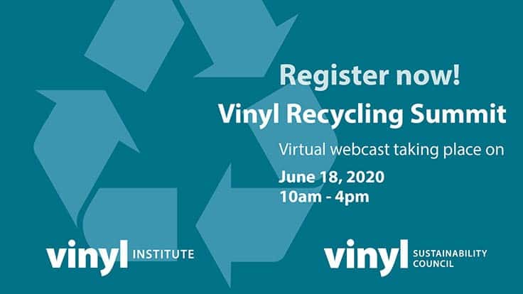 Vinyl Sustainability Council to hold online recycling summit