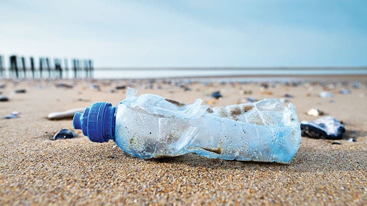 plastic bottle beach