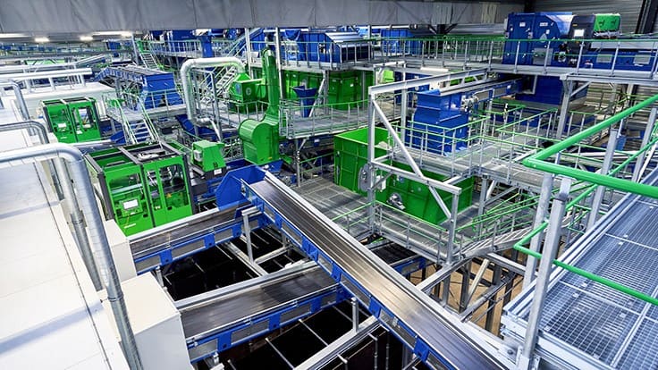 PreZero International sorting facility in Evergem, Belgium