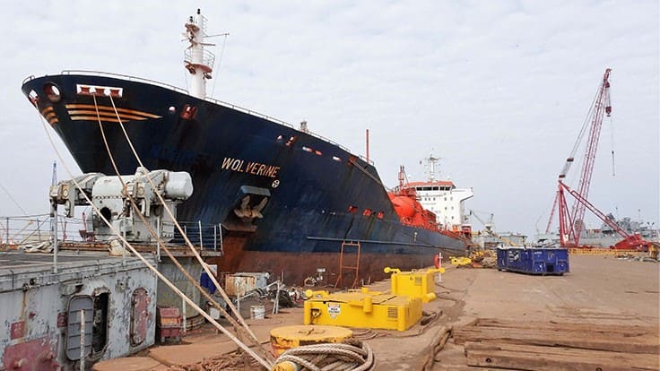 wolverine at international shipbreaking