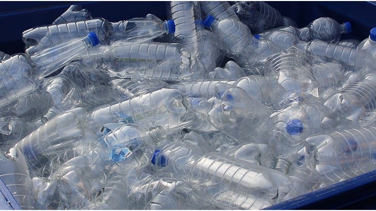 clear pet bottles for recycling