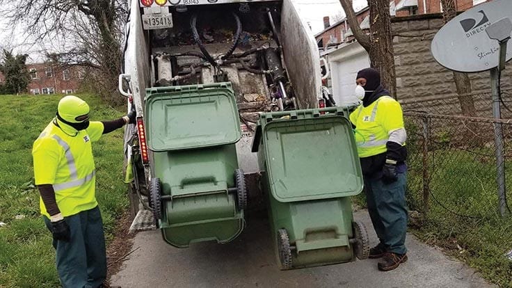 City of Baltimore waste and recycling collection workers