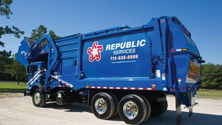 Republic waste truck