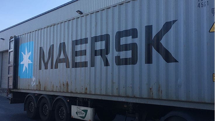 maersk shipping container