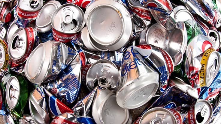 Aluminum used beverage cans