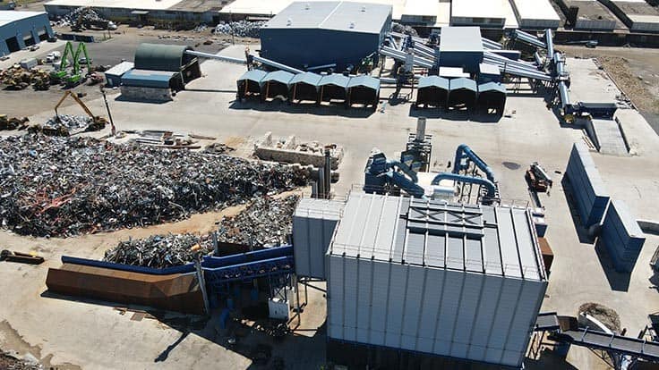 Southside Recycling's shredding facility is on a 175-acre property owned by RMG in Chicago.