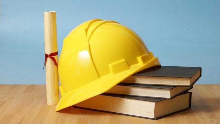 Construction hat books