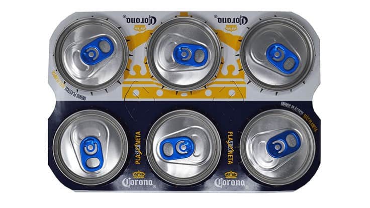 Grupo Modelo will first use the WestRock CanCollar on its 6-pack 355-milliliter Corona Extra, Montejo and Modelo Especial cans.