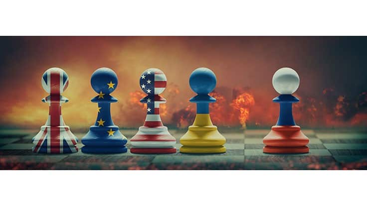 chess pieces ukraine conflict