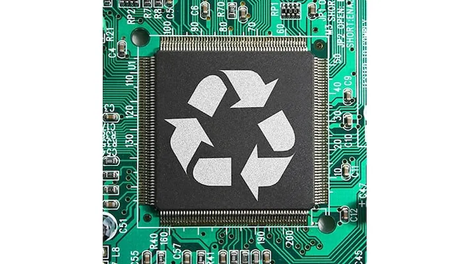 Electronics recycling symbol