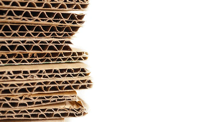 Stack cardboard