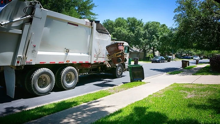 waste collection truck