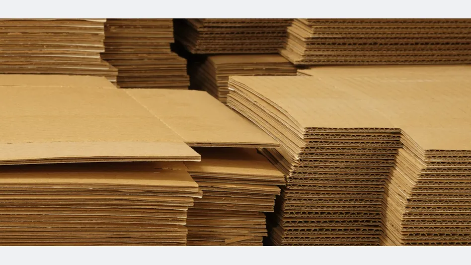 stacks of cardboard