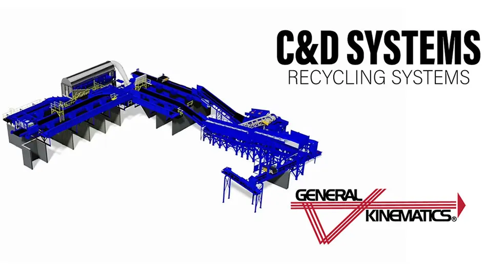 an illustration of a GK C&D recycling system