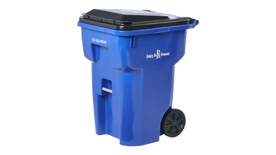 rehrig pacific blue recycling cart