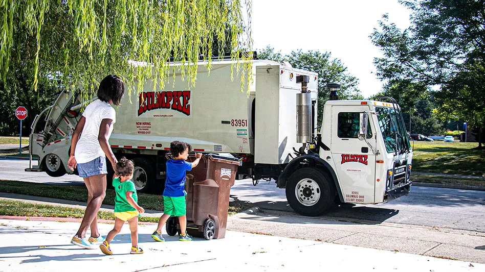 Rumpke Waste & Recycling hauler stop curbside waste recycling pickup