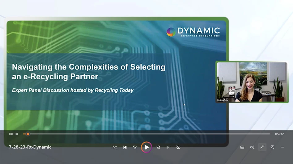 a screen cap of a webinar recording with an inset photo of the moderator