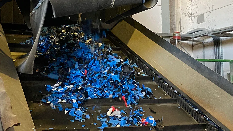blue plastic recycling