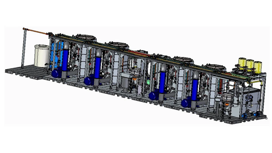 rendering of a zero liquid discharge system