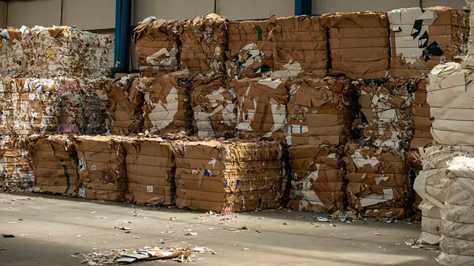paper recycling bales