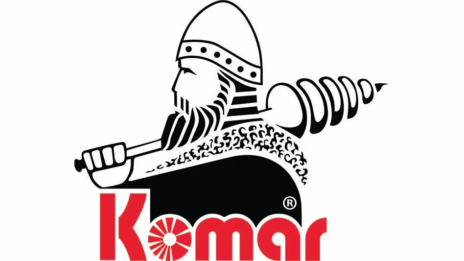 Komar Industries logo.