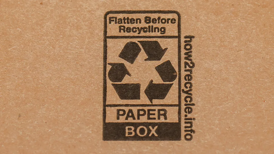 Recycled paper packaging