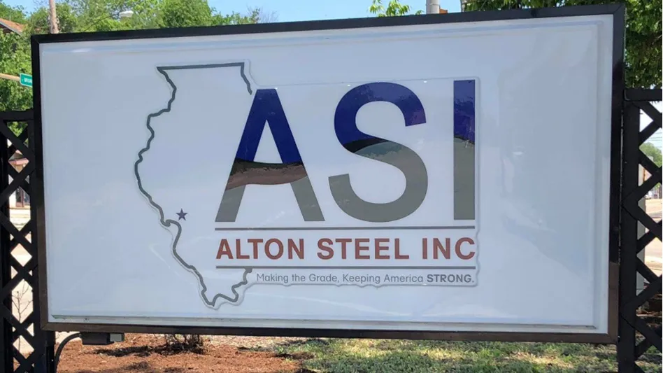 alton steel sign