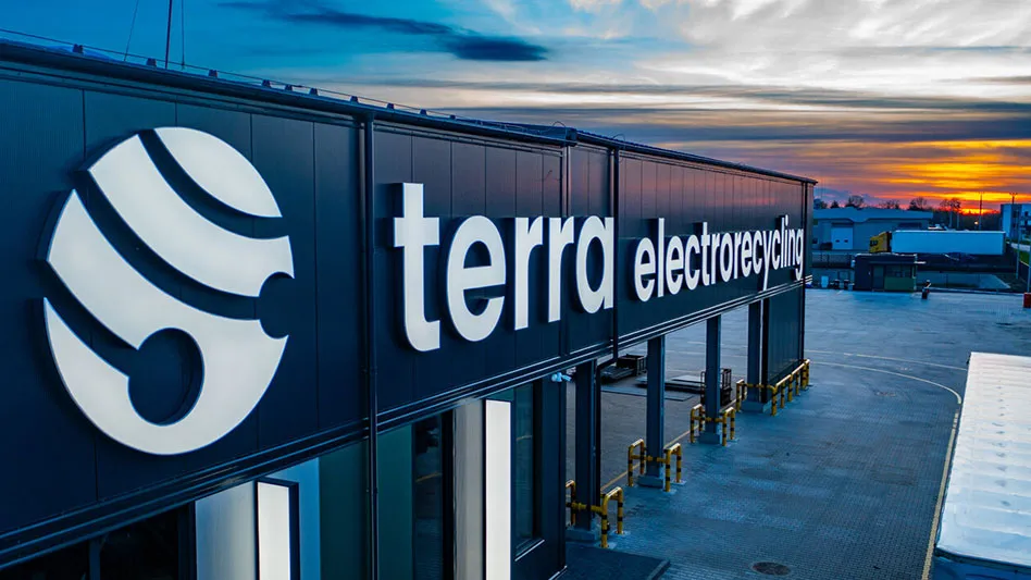 A building with the Terra Electrorecycling name on it