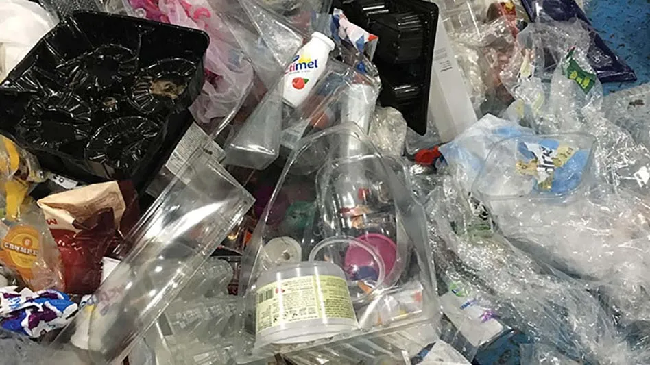 photo of mixed plastic waste