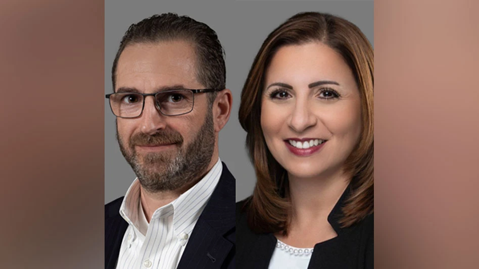photos of a white man with brown hair, beard and glasses; and a white woman with brown hair smiling