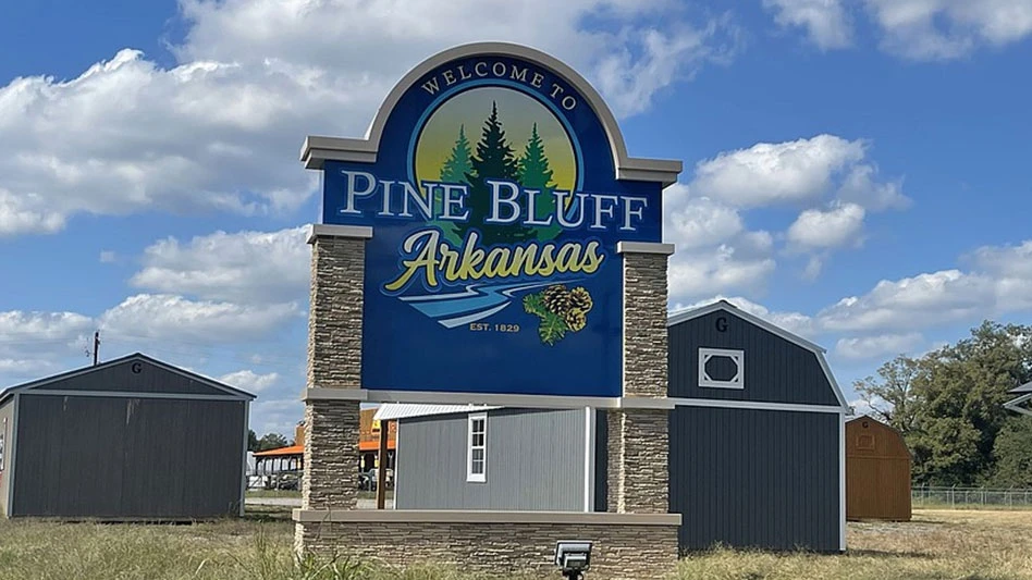 Sign of Pine Bluff, Arkansas