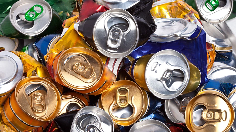 crushed cans in various colors