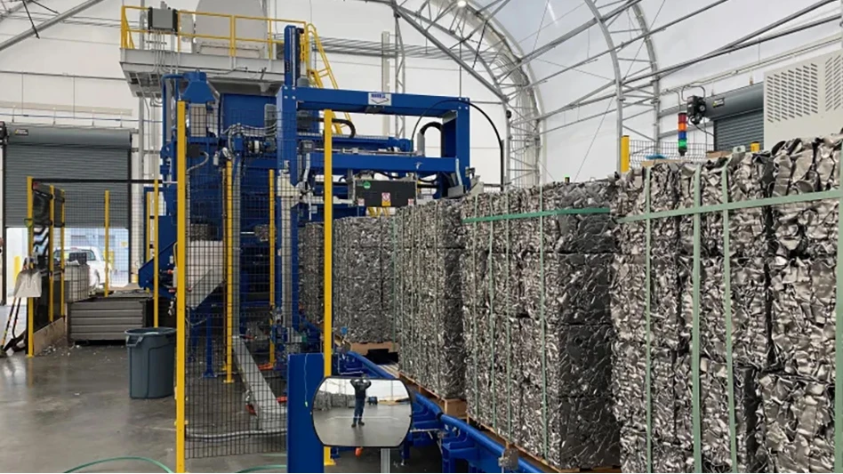 metal recycling setup