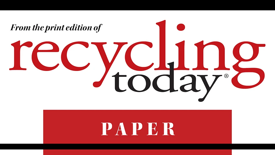 Recycling Today "Paper" header.