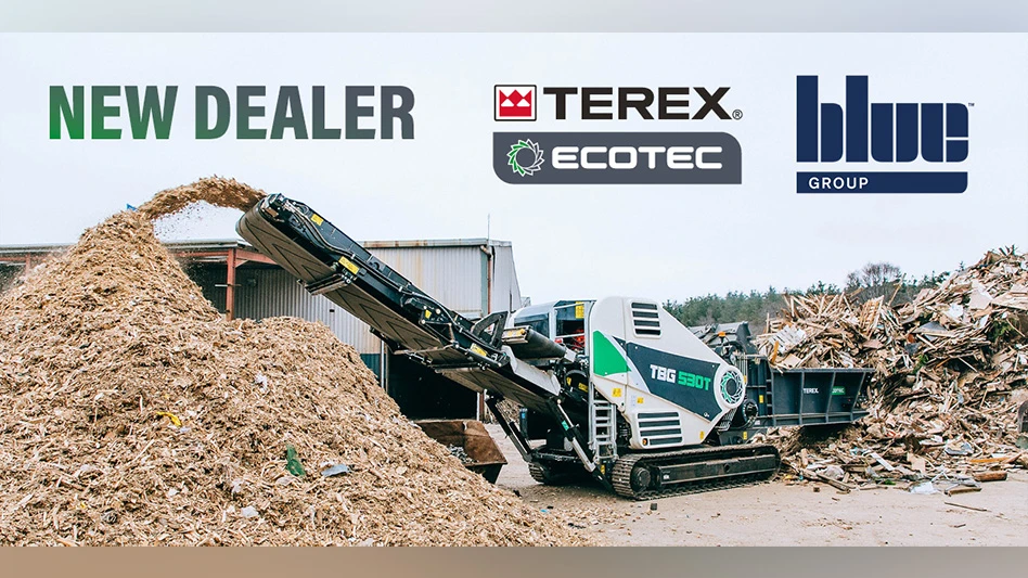 Terex Ecotec and Blue Machinery logos.