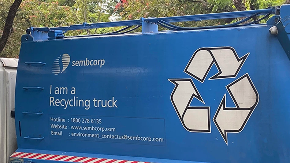 singapore recycling truck