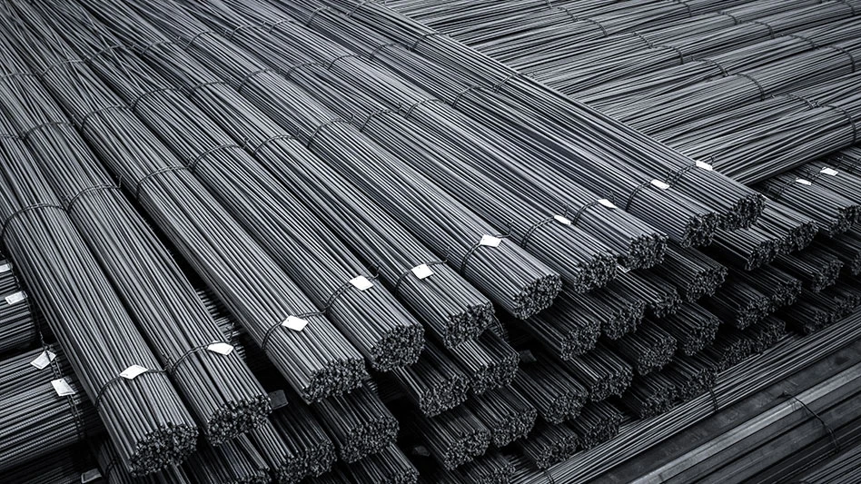 stacks of rebar