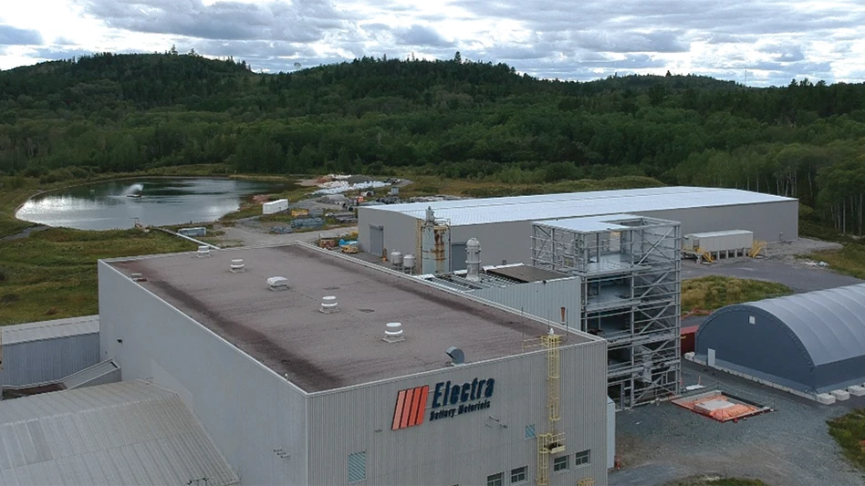 The outside of a battery recycling facility.