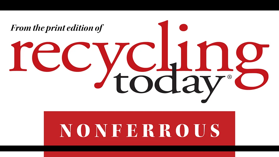 Recycling Today "Nonferrous" department header.